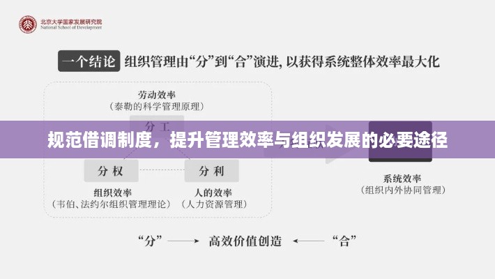 規(guī)范借調(diào)制度，提升管理效率與組織發(fā)展的必要途徑