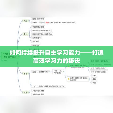 如何持續(xù)提升自主學(xué)習(xí)能力——打造高效學(xué)習(xí)力的秘訣