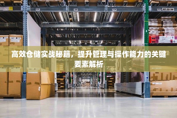 高效倉儲實戰(zhàn)秘籍，提升管理與操作能力的關鍵要素解析