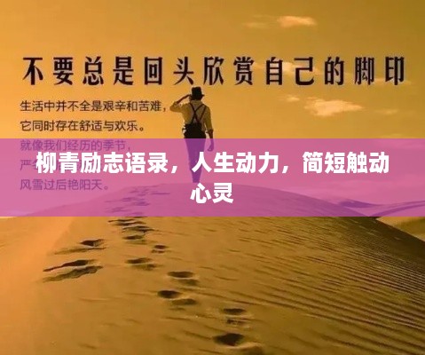 柳青勵志語錄，人生動力，簡短觸動心靈