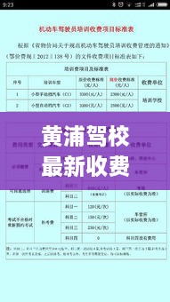 黃浦駕校最新收費(fèi)標(biāo)準(zhǔn)揭秘，報(bào)名費(fèi)用及明細(xì)全解析