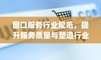 窗口服務(wù)行業(yè)規(guī)范，提升服務(wù)質(zhì)量與塑造行業(yè)形象的核心策略