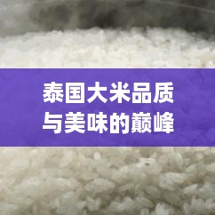 泰國(guó)大米品質(zhì)與美味的巔峰之選，十大排名不容錯(cuò)過
