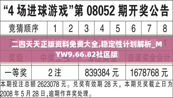 二四天天正版資料免費大全,穩(wěn)定性計劃解析_MYW9.66.82社區(qū)版