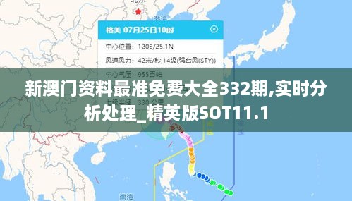 新澳門資料最準免費大全332期,實時分析處理_精英版SOT11.1