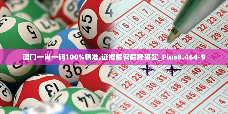 澳門一肖一碼100%精準(zhǔn),證據(jù)解答解釋落實(shí)_Plus8.464-9