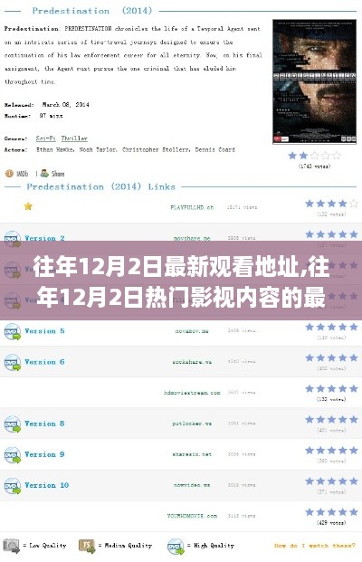 往年12月2日影視內(nèi)容最新觀看地址全解析及熱門影視觀看指南