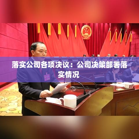 落實(shí)公司各項(xiàng)決議：公司決策部署落實(shí)情況 