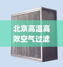 北京高溫高效空氣過濾器應(yīng)用與迅猛發(fā)展探秘