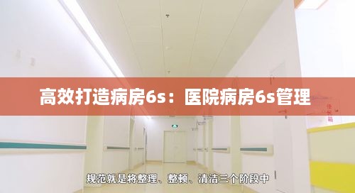 高效打造病房6s：醫(yī)院病房6s管理 