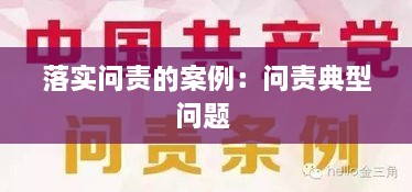 落實問責(zé)的案例：問責(zé)典型問題 