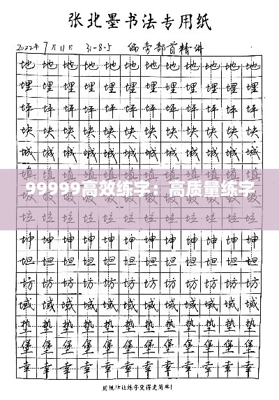 99999高效練字：高質(zhì)量練字 