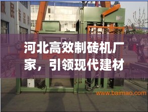 河北高效制磚機(jī)廠家，引領(lǐng)現(xiàn)代建材制造革新力量