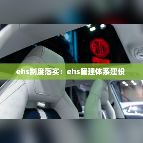 ehs制度落實(shí)：ehs管理體系建設(shè) 